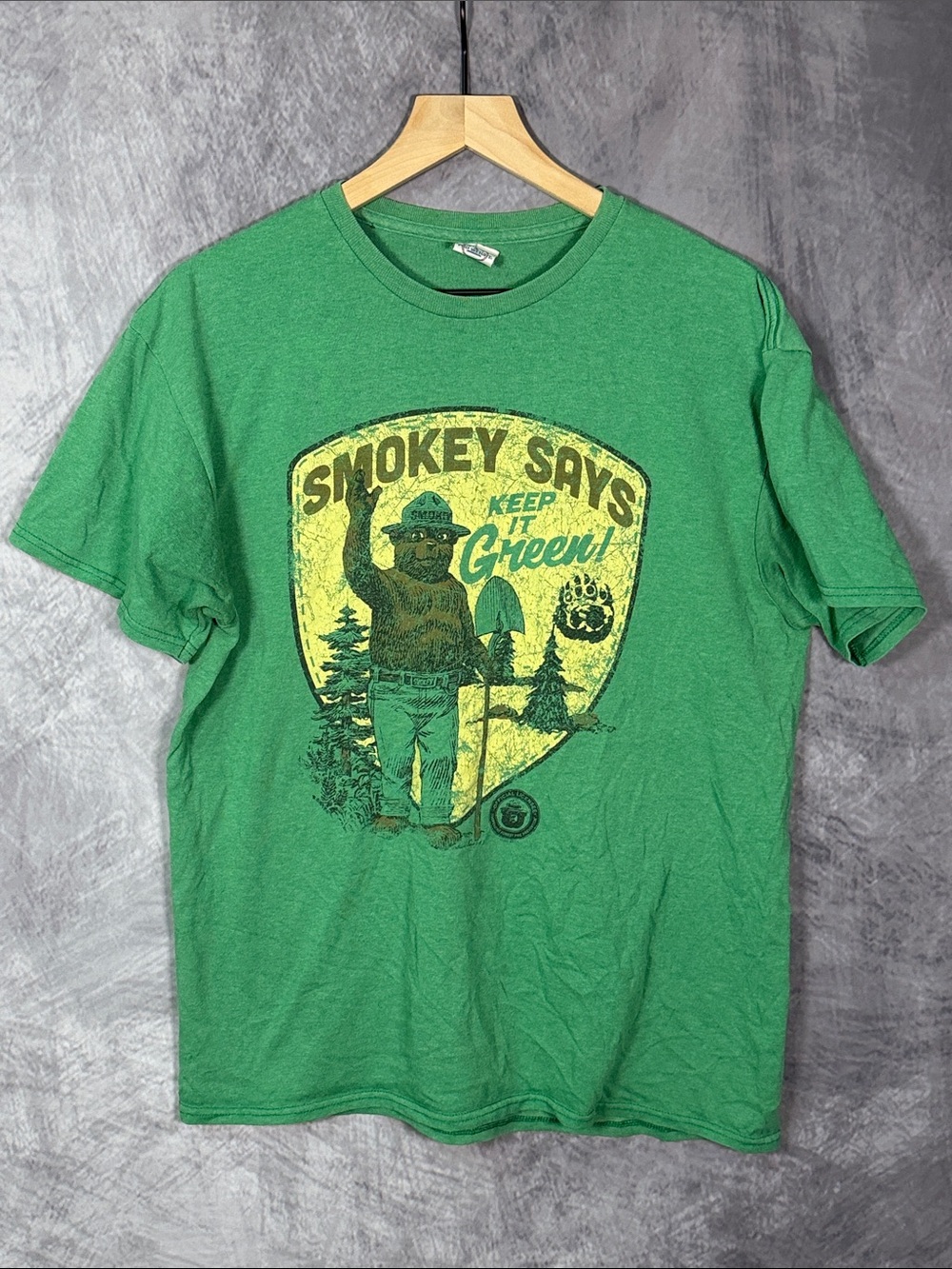 Delta Smokey Says 'Keep It Green' Short Sleeve Tee - Green